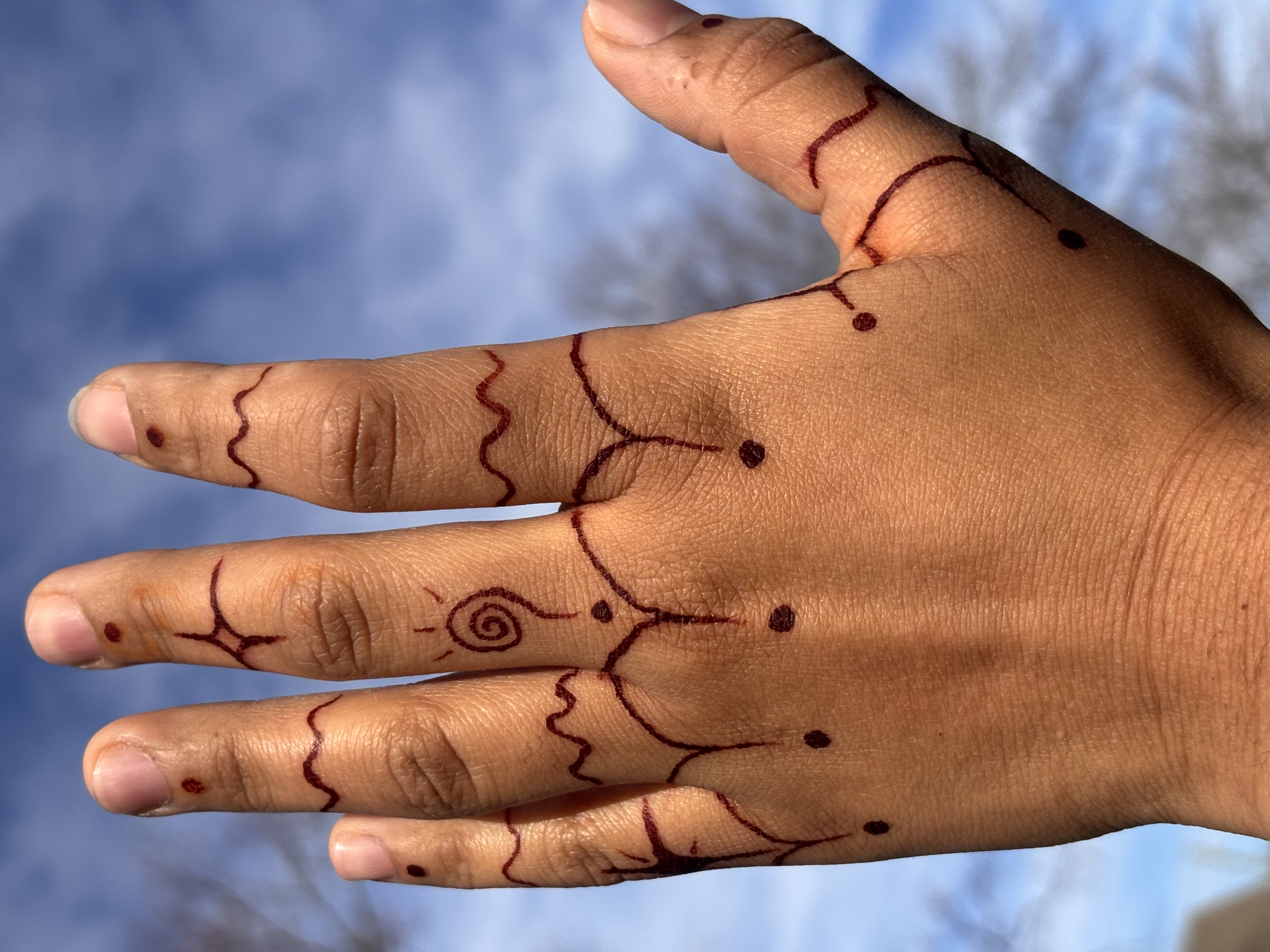 Mystic Sky Henna sample