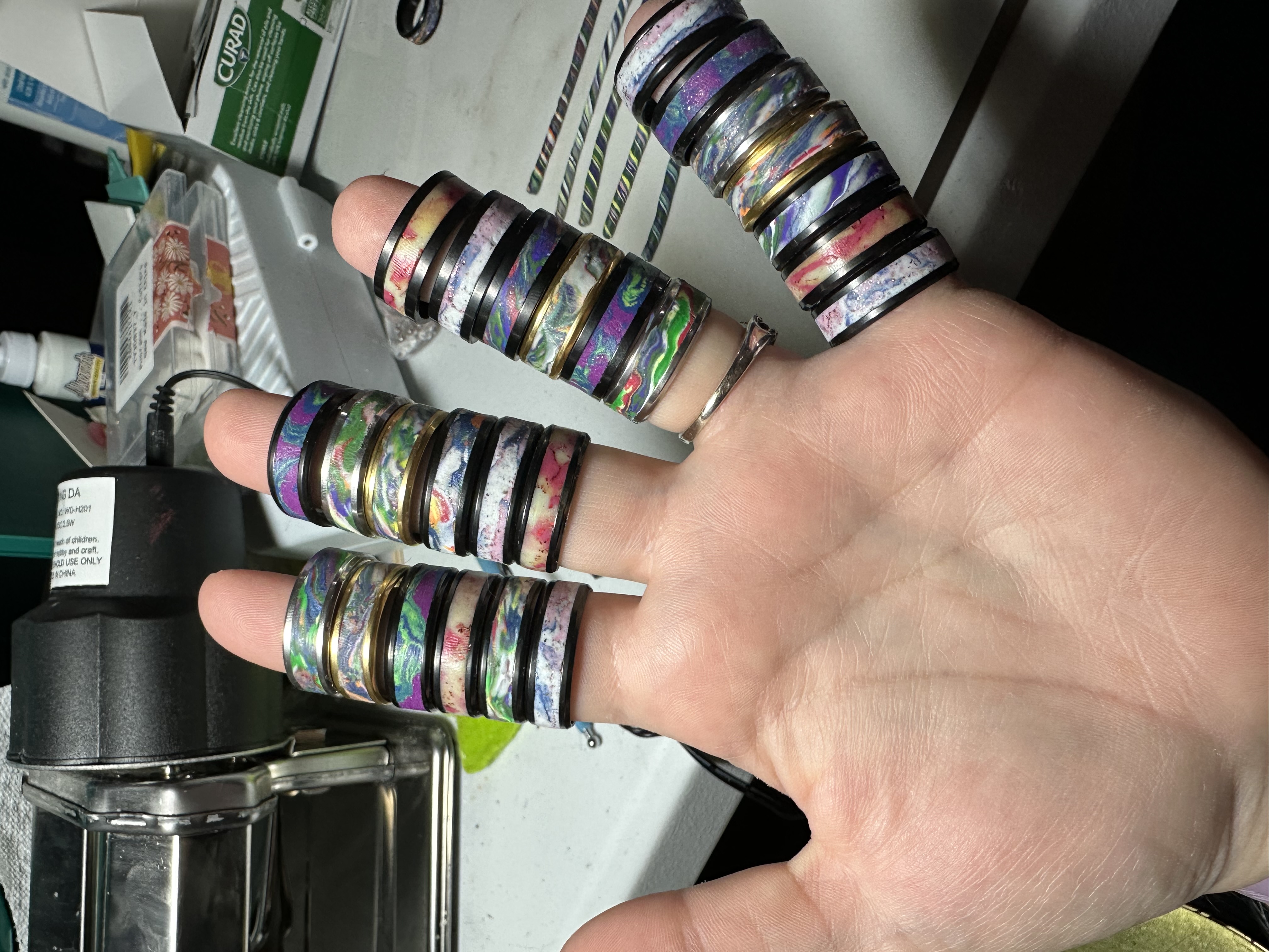 Spiderweb Stitch sample